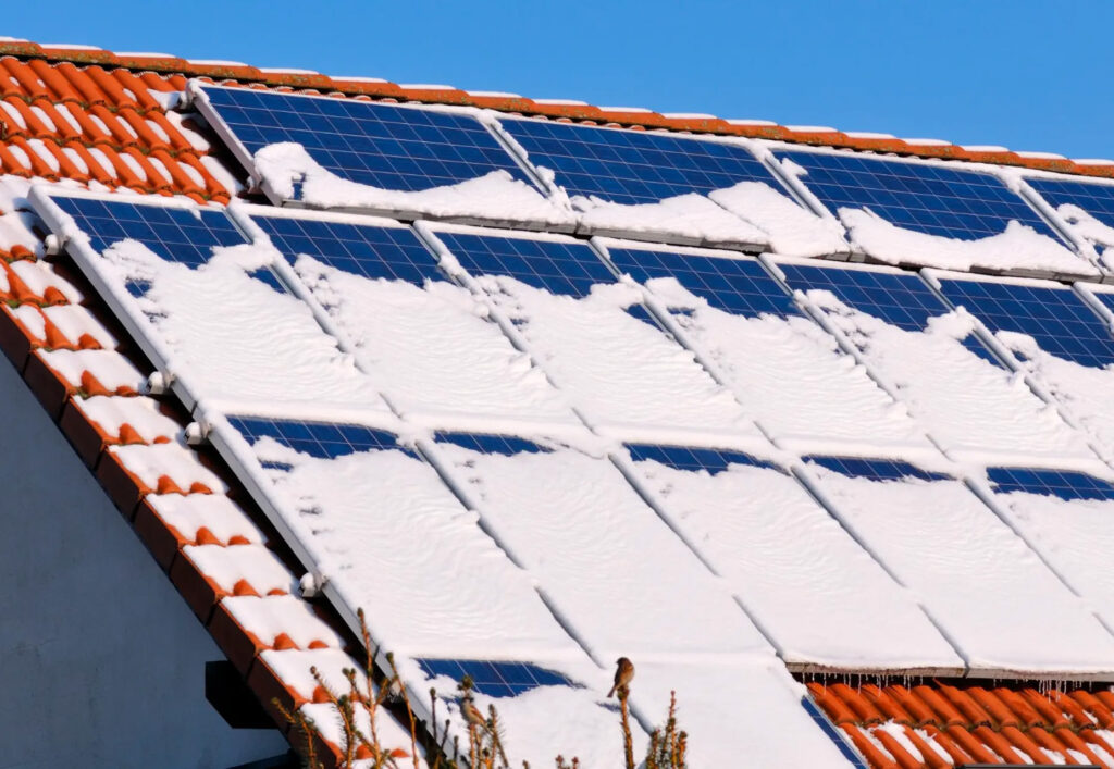 Kälte erfreut die Solarzellen